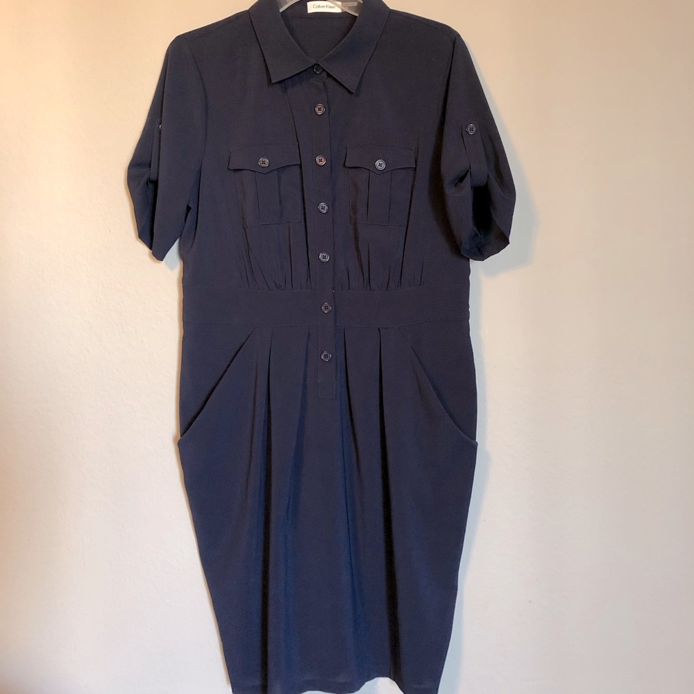 Navy Blue Calvin Klein Dress